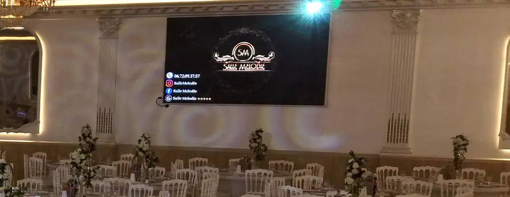 Écran LED aux couleurs de la Salle Mélodie